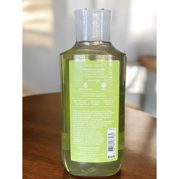 Bath & Body Works Watermelon Lemonade Shower Gel/Body Wash 10 oz NEW - Picture 2 of 5